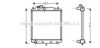 PRASCO DU2036 Radiator, engine cooling